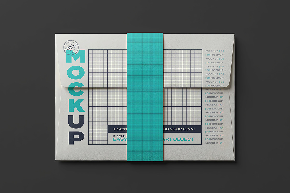 Envelopes with Closure Mockups, a Merchandise Mockup by Luuqas Design (Photo 2 of 4)