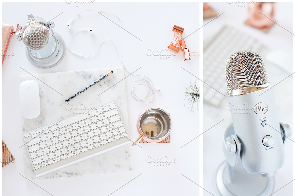 Podcaster Styled Photo Bundle, a Cups & Container Mockup by Rosemary Watson | Stock (Photo 4 of 8)