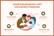 Animated Newborn Baby Illustration, a Person Illustration by Brickclay (Thumbnail 2 of 4)