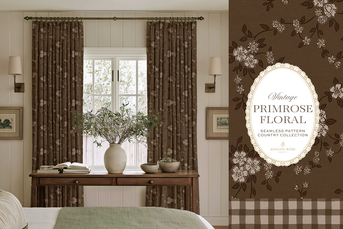 Vintage Floral Country Patterns, a Pattern Graphic by Eclectic Anthology (Photo 12 of 13)