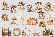 Woodland Animals Fall Clipart, an Illustration by BigCakeBee (Thumbnail 3 of 4)