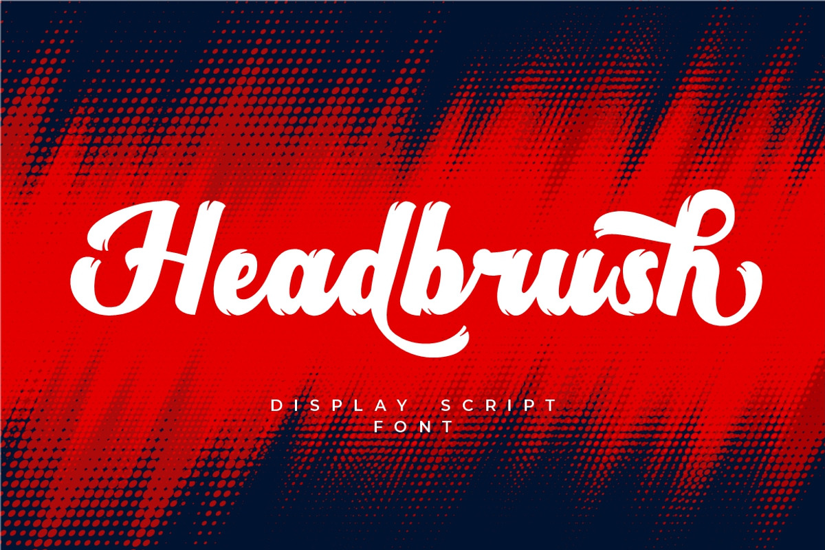 Headbrush - Display Script Font