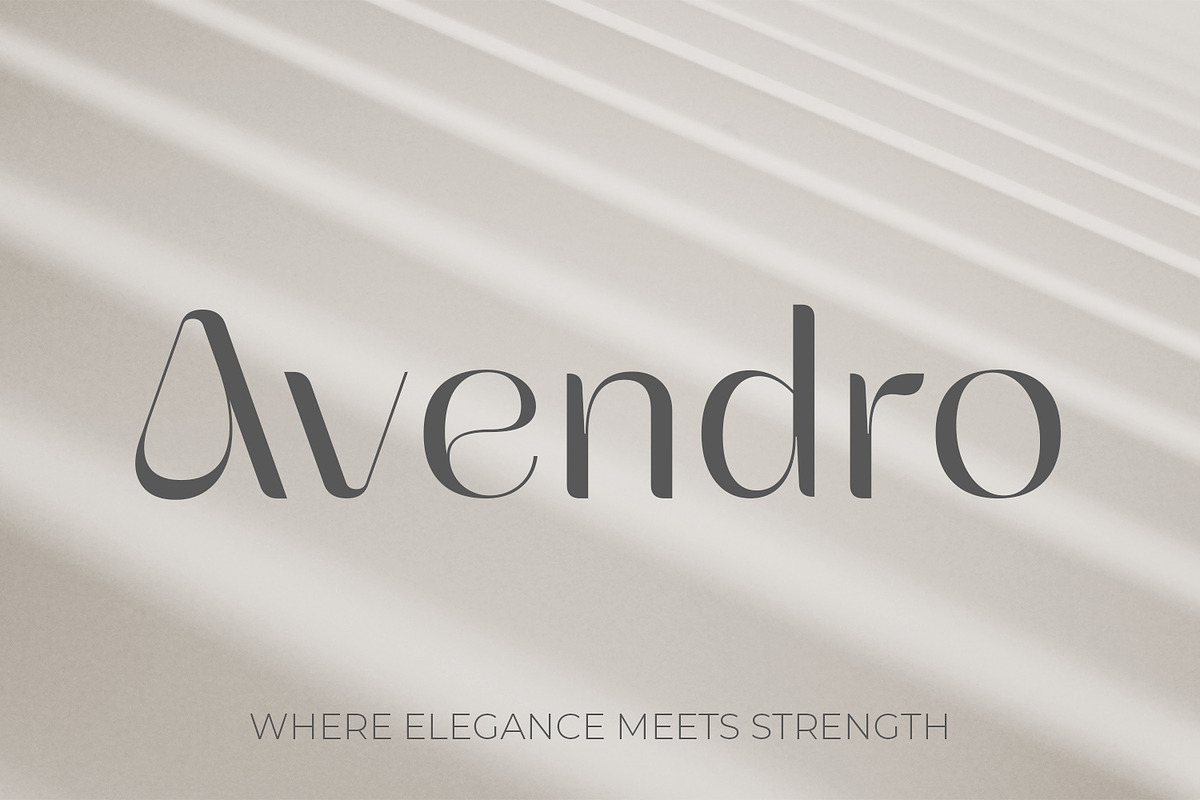 Avendro Premium Elegant Slab, a Serif Font by OWPictures (Photo 1 of 10)