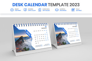 Desk Calendar Template 2023