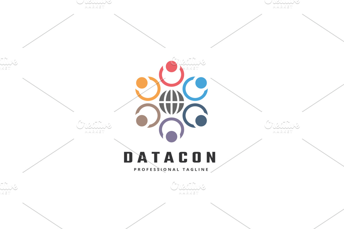 Data Connect Logo, a Branding & Logo Template by Design_Planet