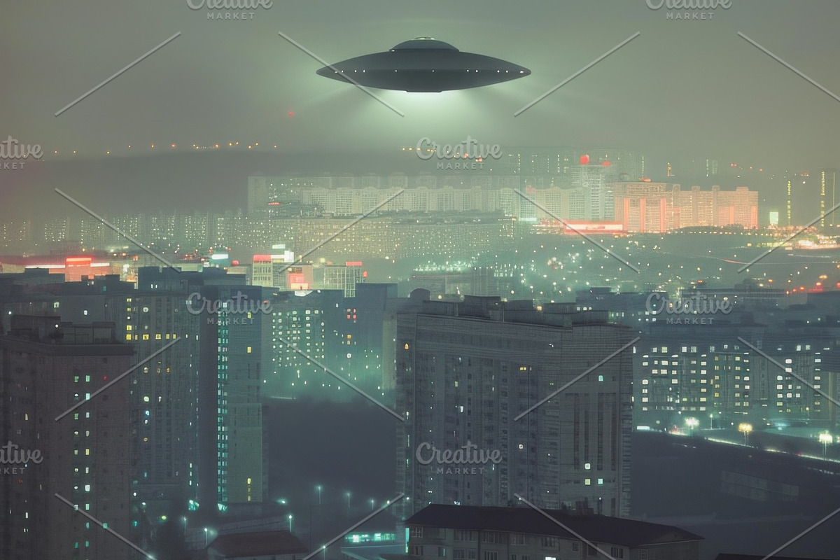 97 UFO objects flying in the sky, a Transportation Photo by Handmadefont (Photo 67 of 101)