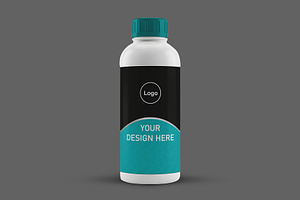 Agricultural Chemical Bottle Mockup