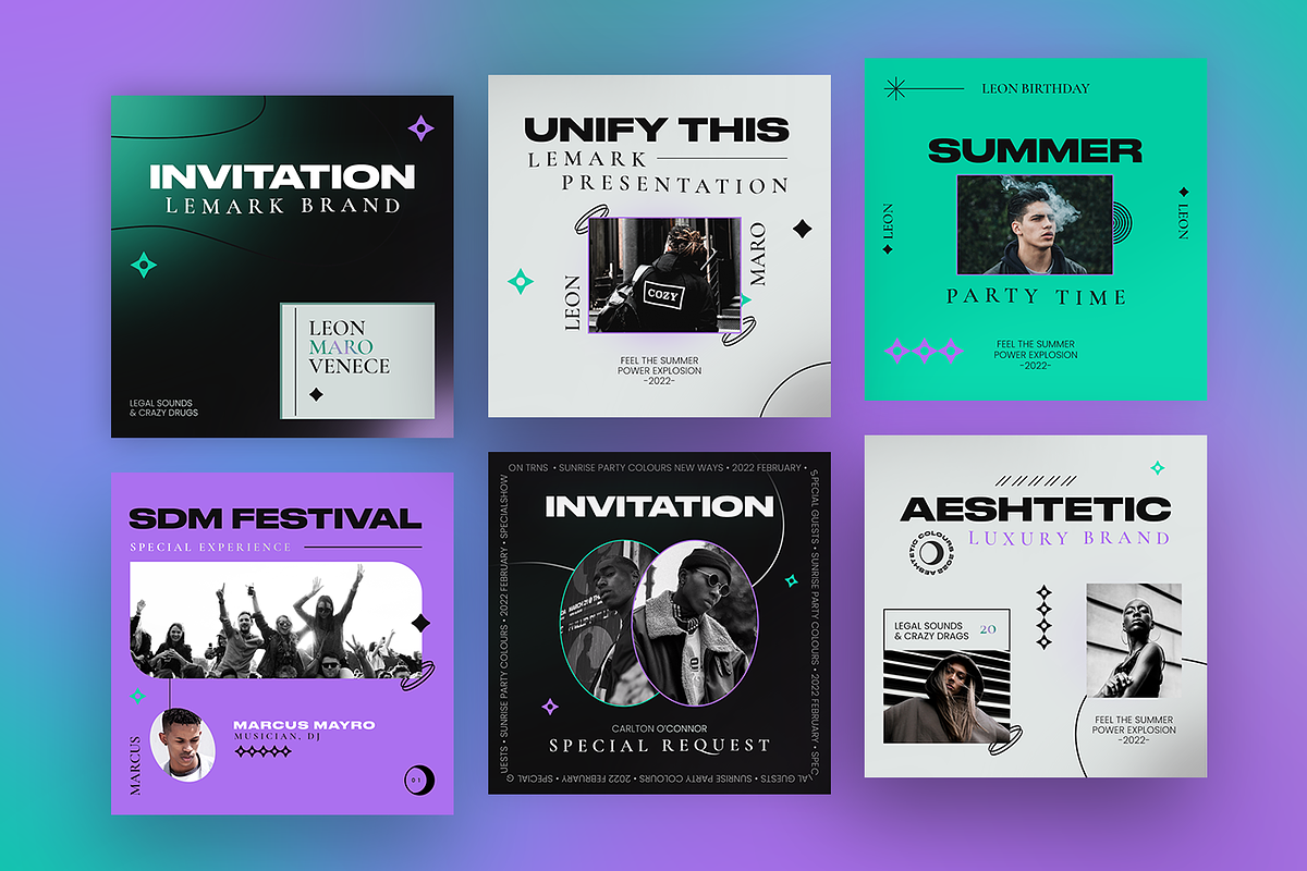 AESTHETIC - Instagram Templates, a Social Media Template by FLYERHIVE (Photo 2 of 7)