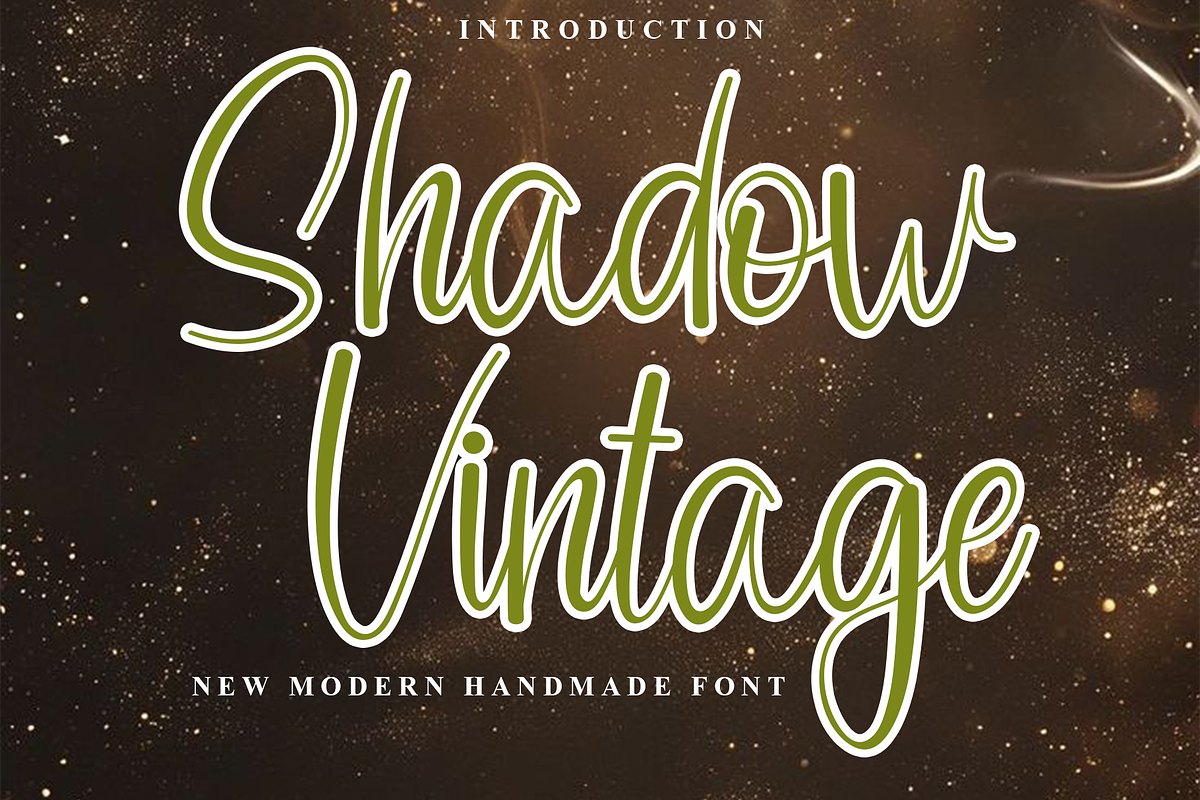 Shadow Vintage, a Handwritten Font by InermediaSTUDIO (Photo 1 of 8)