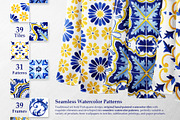 Portuguese Azulejos Tiles & Patterns, a Pattern Graphic by ilonitta (Thumbnail 13 of 17)
