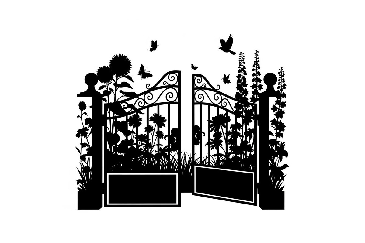 50 Garden Frame Silhouette Bundle, an Illustration by musafir_fashion (Photo 12 of 51)