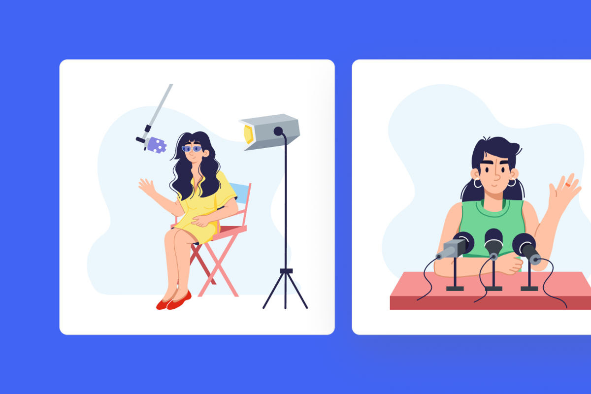 Animated Interview Illustration Set, an Object Illustration by Prosymbols (Photo 9 of 13)