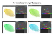 Watercolor colorful backgrounds., a Texture Graphic by yulia.sukhanova (Thumbnail 4 of 5)