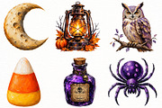 Brushstroke Halloween Clipart, a Seasonal Illustration by Designworld (Thumbnail 2 of 5)