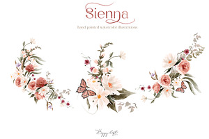 Wild Floral Illustrations - Sienna