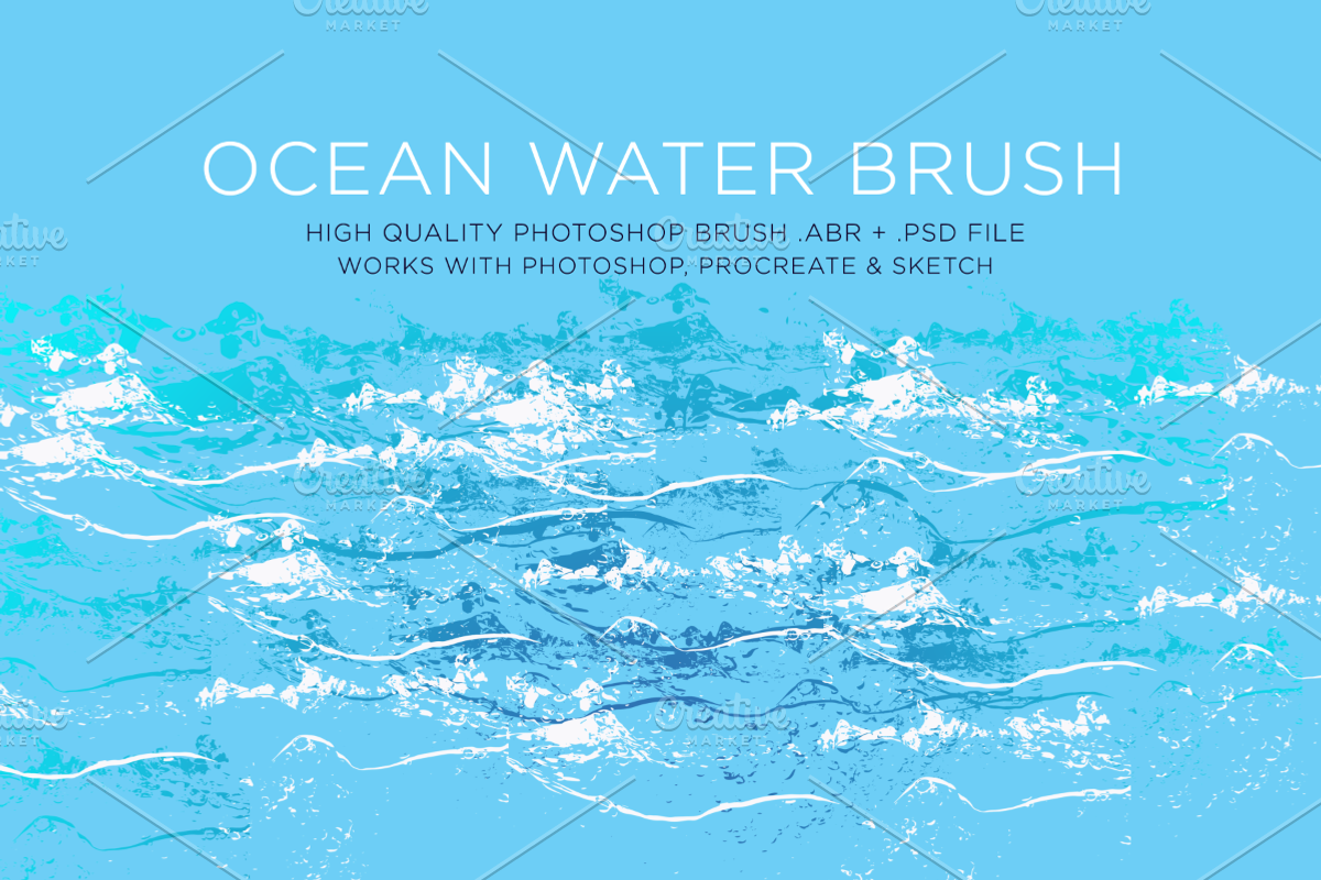 Ocean Water Brush, a Brush Add-On by Light & Line Designs