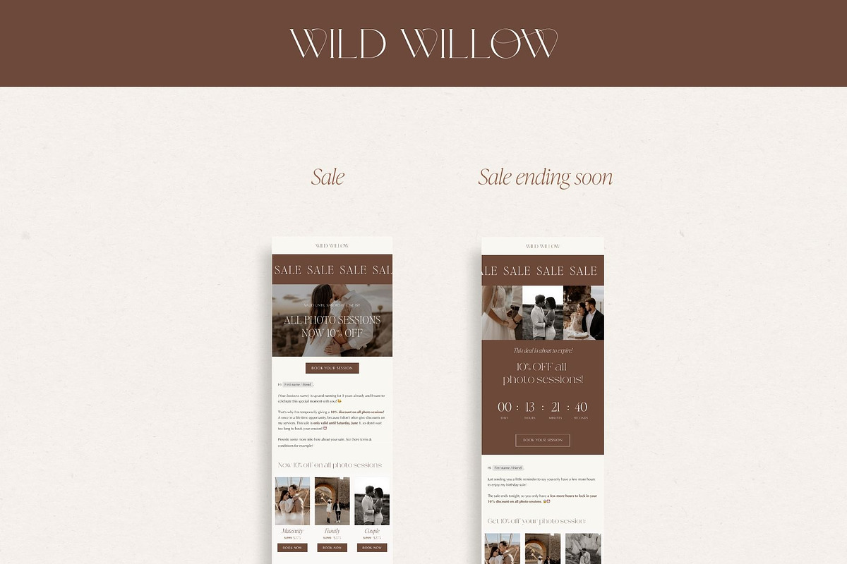 Luxury Flodesk Email Templates, an Email Template by Wonderlik Webdesign (Photo 6 of 9)