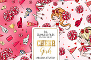 Cheerleader Repeatable Patterns, a Pattern Graphic by Masha  Studio (Thumbnail 5 of 8)