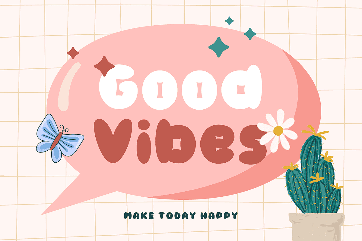 BUBBLELAND, a Handwritten Font by Mozatype (Photo 4 of 10)