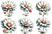 Whimsical Spring Daisy Flower Clipar, an Illustration by Daily.Designs (Thumbnail 4 of 8)