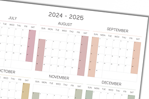 2024-2025 Printable Big Wall Planner