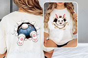 Easter Bunny PNG Front and Back, an Illustration by OK Design (Thumbnail 2 of 6)