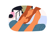 Masseurs do massage, SPA center set, a Healthcare Illustration by PaperTrident (Thumbnail 7 of 7)