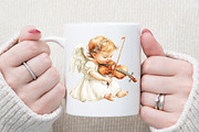 Angel Clipart Baby Angel Clipart Set, an Illustration by Sublimation Artist (Thumbnail 5 of 6)