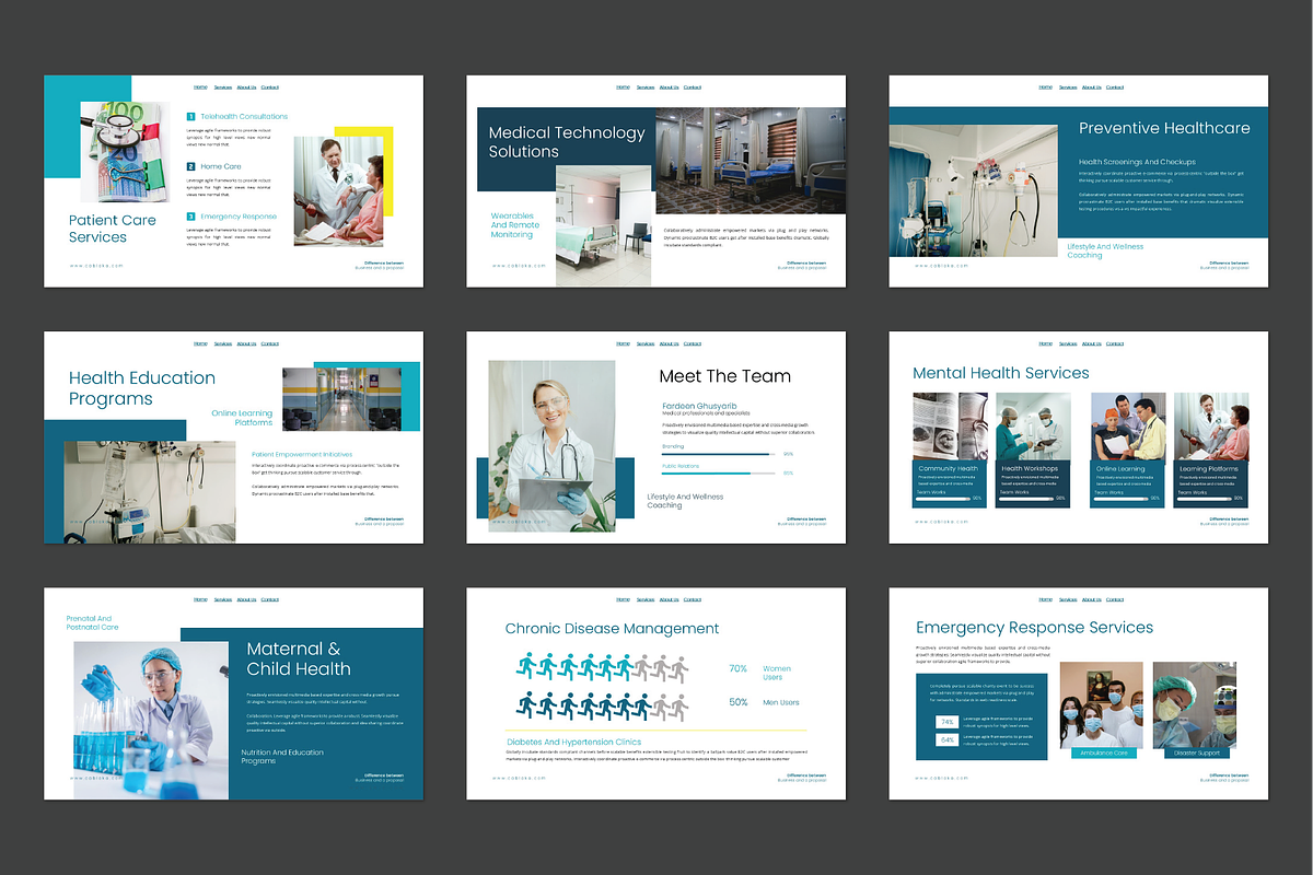 Cablaka Healthcare Keynote, a Presentation Template by Caprio Studio (Photo 3 of 6)