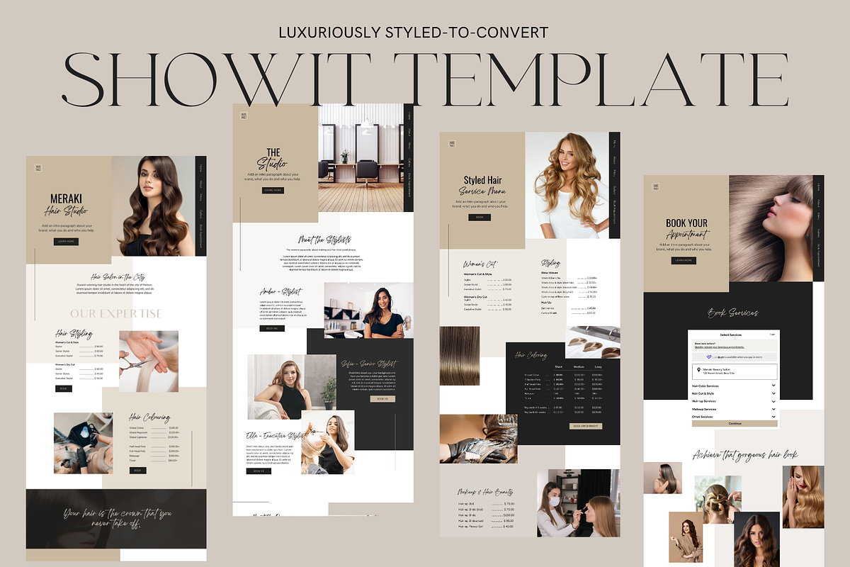 SUTTON |Luxury Beauty Salon Website, a Websites & App Template by Styled Web Shop (Photo 1 of 8)