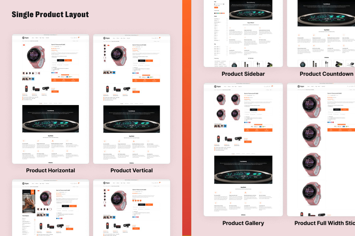WooCommerce Product Landing Page, a WordPress Template by UInstrument (Photo 5 of 6)