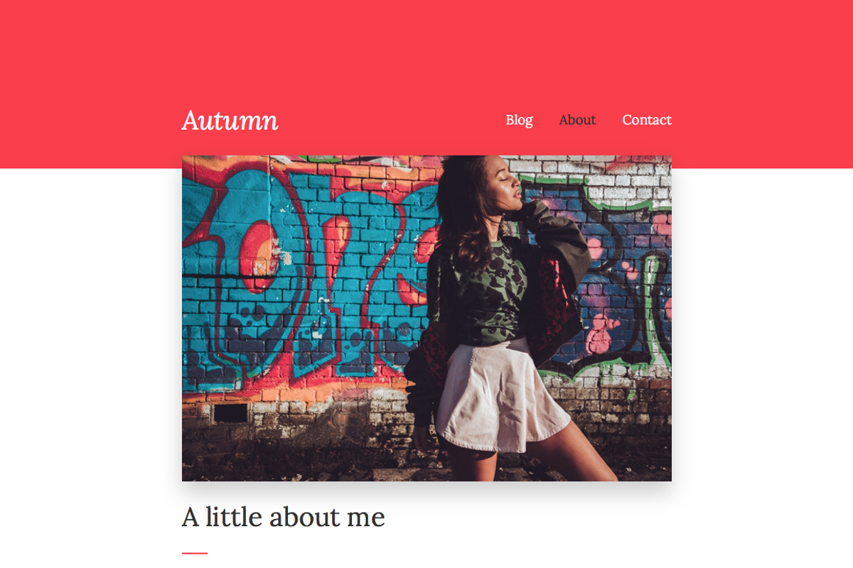 Autumn, for Kirby 2 CMS, a Templates & Theme by Starckio (Photo 2 of 5)