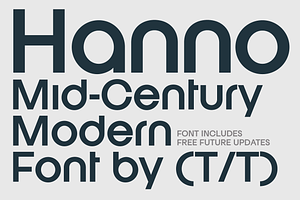 Hanno Mid Century Modern Sans Serif