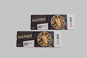 ticket mockup, a Flyer Template by kebunmockup (Thumbnail 2 of 5)