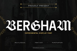 Bergham - Experimental Display Font