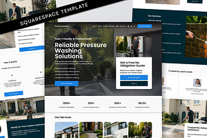 Pressure Washing Squarespace Website