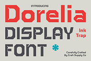 Dorelia – Inktrap Font, a Sans Serif Font by Craft Supply Co. (Thumbnail 1 of 8)