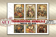 Thanksgiving animals-2 picture, a Decorative Illustration by CraftArtStory (Thumbnail 2 of 3)