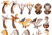 Cute dinosaur - kids collection, an Animal Illustration by Linerisyart (Thumbnail 14 of 15)