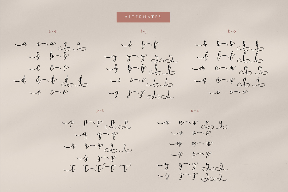 Mariposa Script Calligraphy, a Script Font by Rocket Template (Photo 13 of 15)