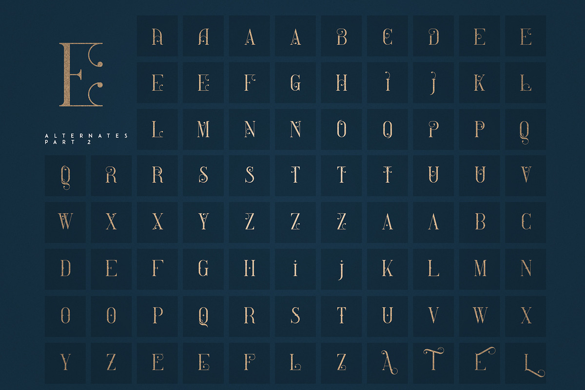 SALE! Midnight Tales - Vintage font, a Serif Font by VP Fonts (Photo 14 of 18)