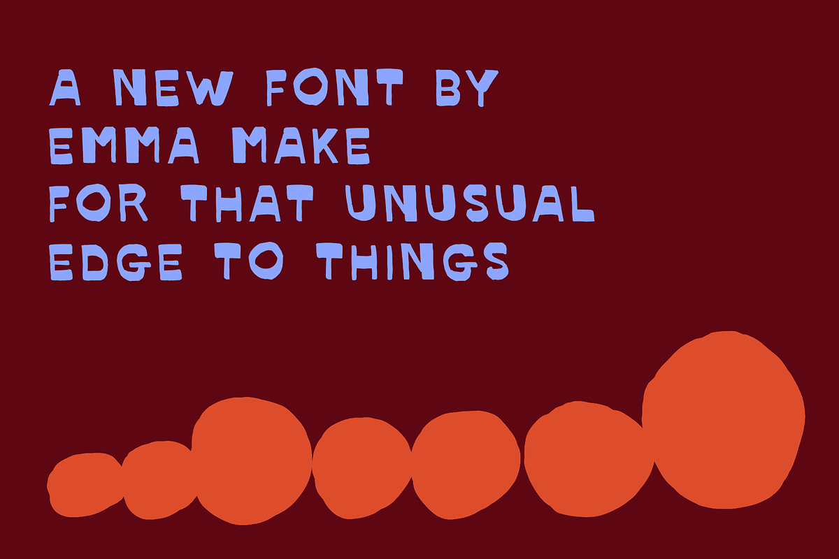 OrangeBasket - Reverse Contrast Font, a Sans Serif Font by Emma Make (Photo 2 of 5)