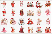 Sweet Cute Christmas Mrs Santa Claus, an Illustration by Sublimation Artist (Thumbnail 3 of 6)