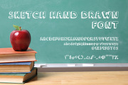 Sketch Hand Drawn Font, a Script Font by OWPictures (Thumbnail 1 of 5)