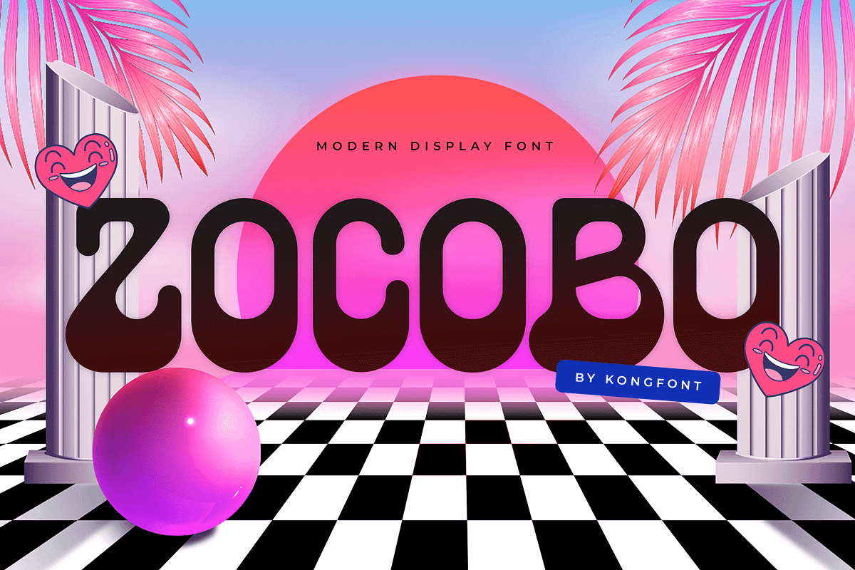 Zocobo - Modern Display Font, a Handwritten Font by overlaytemplates (Photo 1 of 5)