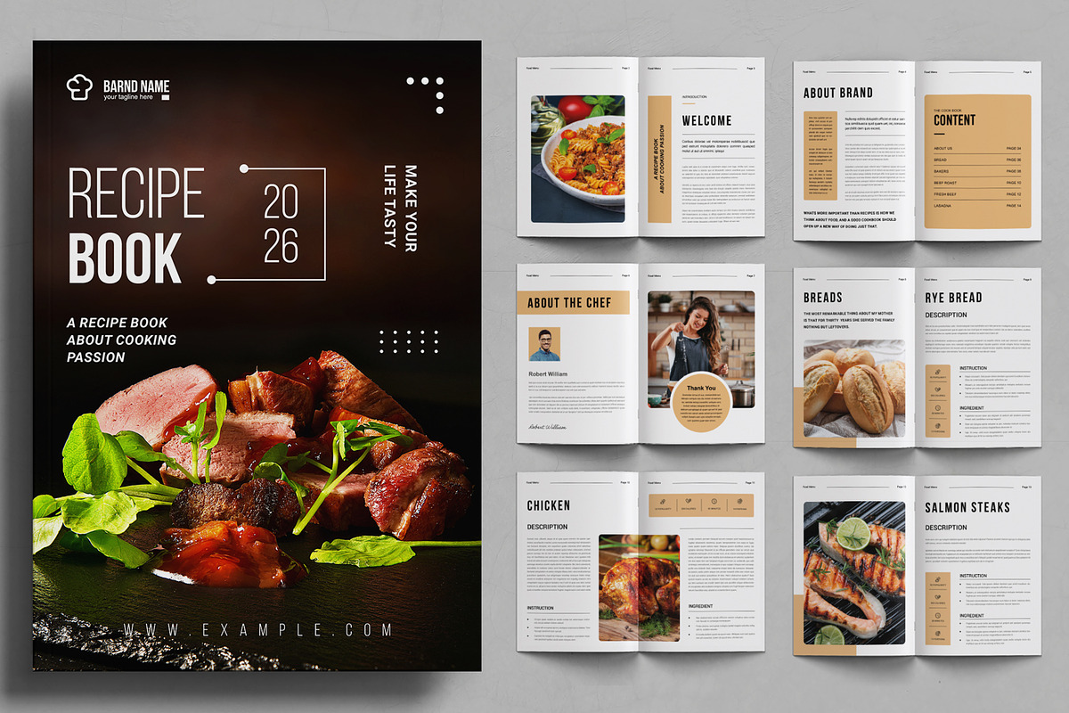 Food Magazine Book Layout, a Magazine Template by ContestDesign (Photo 1 of 3)