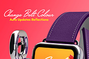 Apple Watch Design Mockup, a Wearable Device Mockup by illustrated (Thumbnail 3 of 10)