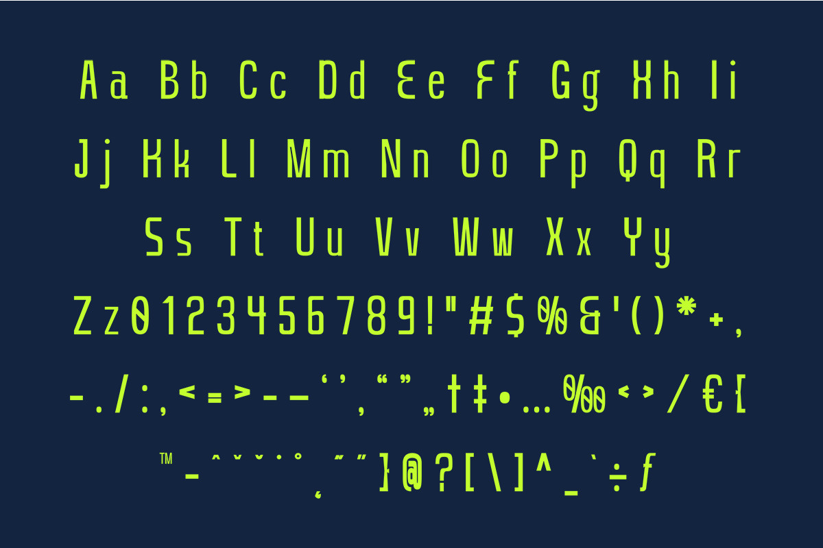 Cranity - Condensed Sans Serif Displ, a Sans Serif Font by Afkari Studio (Photo 4 of 10)