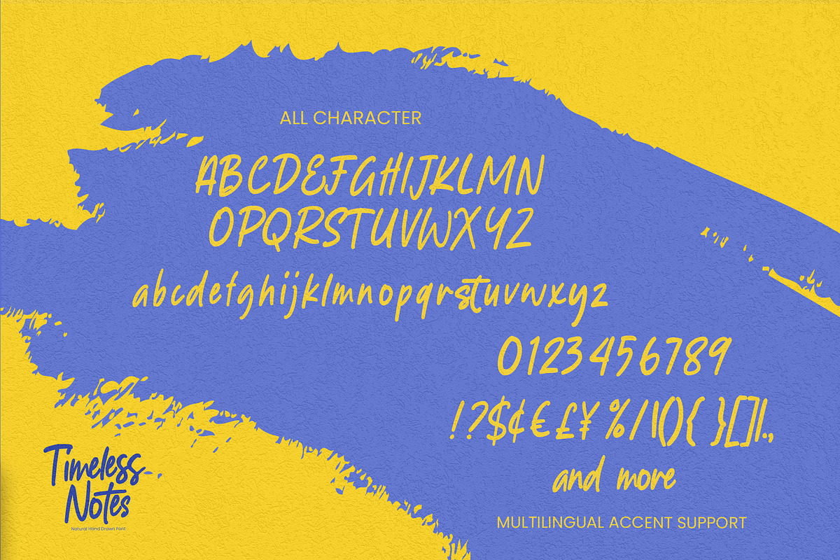 Timeless Notes - Natural Hand Drawn, a Font by Gassstype (Photo 7 of 8)