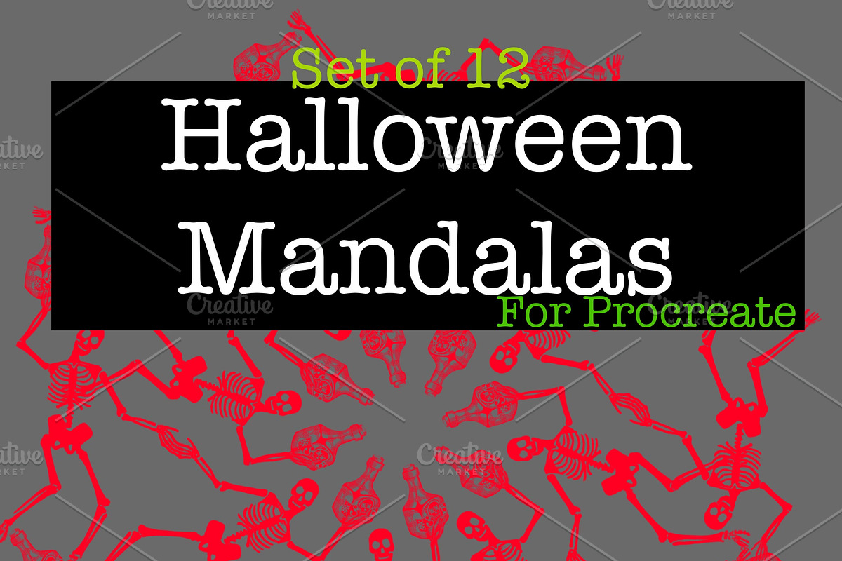 Halloween mandala stamp brushes, a Brush Add-On by Courtney Leigh creates (Photo 1 of 2)